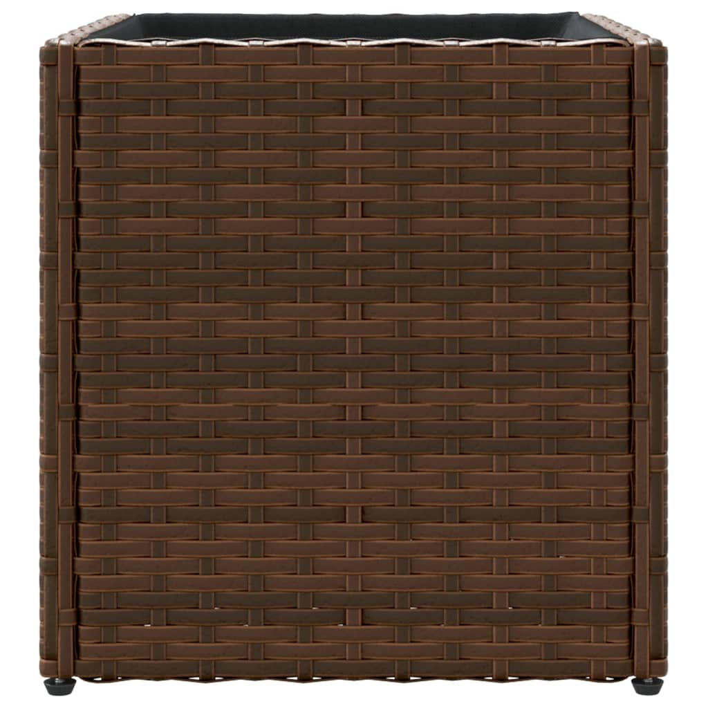 Plantekasse brun 36x30x32 cm polyrotting