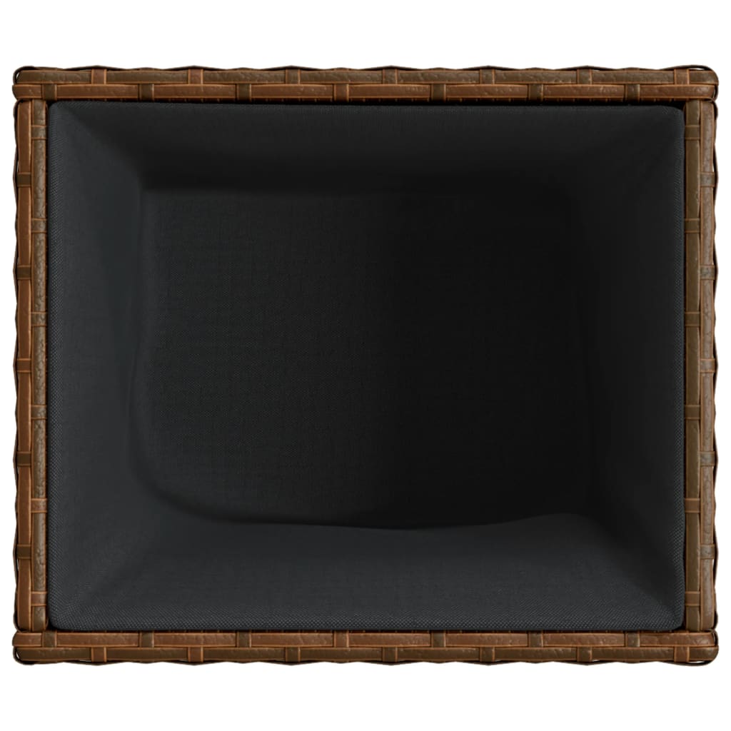 Plantekasse brun 36x30x32 cm polyrotting