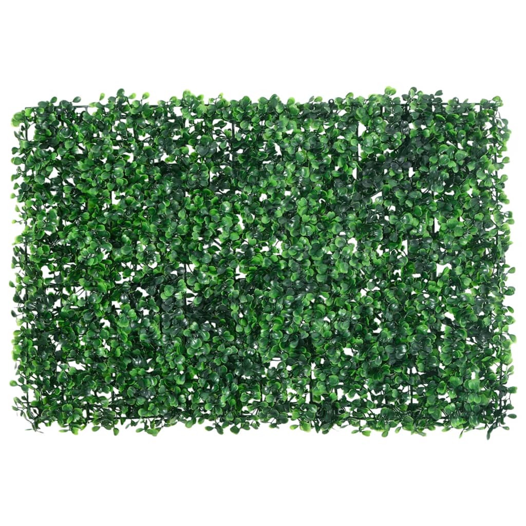 Gjerde med kunstige buskblader 24 stk grønn 40x60 cm