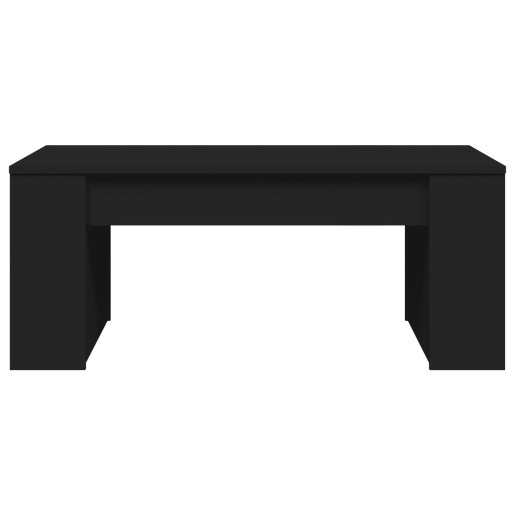 Salongbord svart 102x55x42 cm konstruert tre