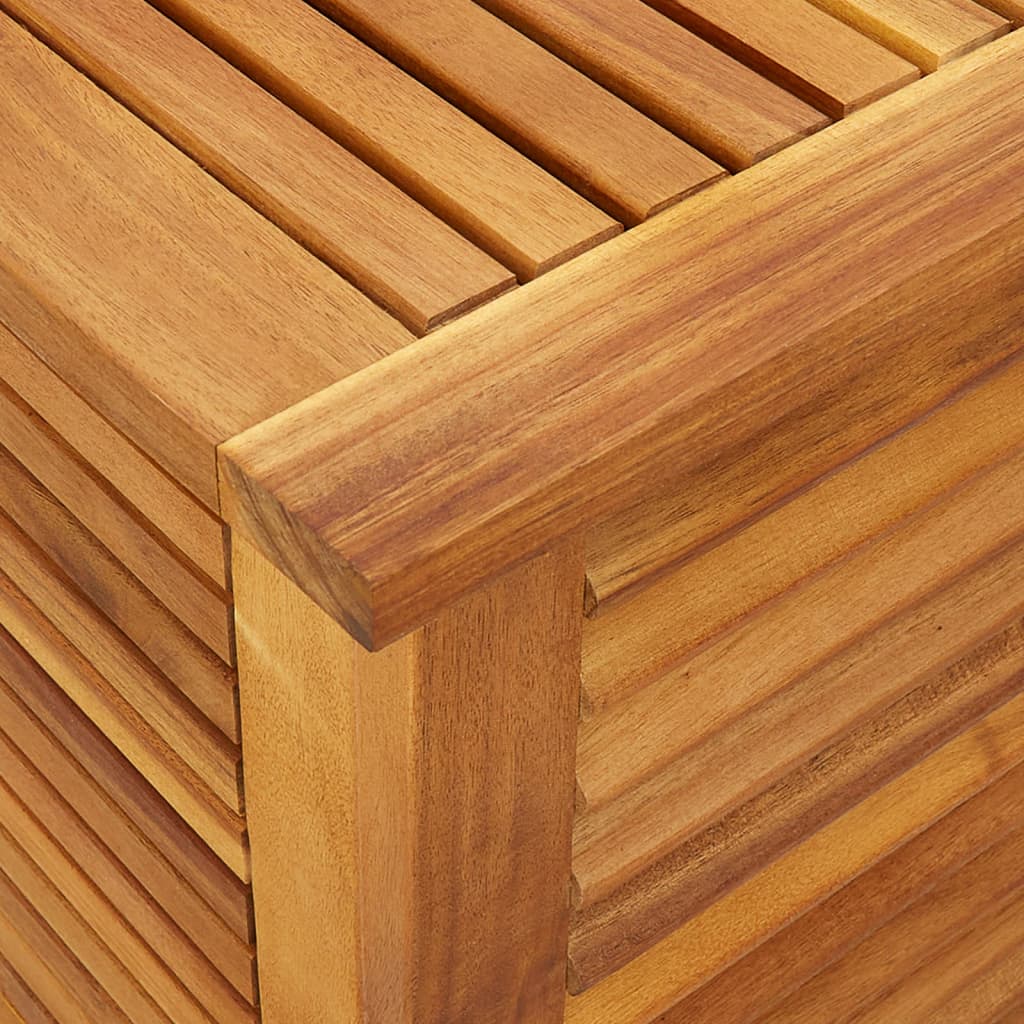 Putekasse med lameller 60x50x56 cm heltre akasie