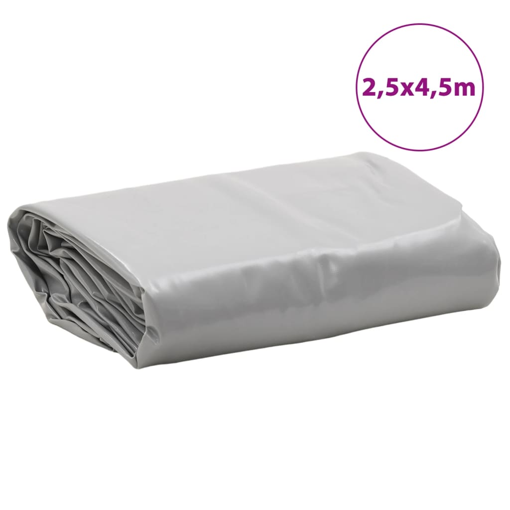Presenning grå 2,5x4,5 m 650 g/m²