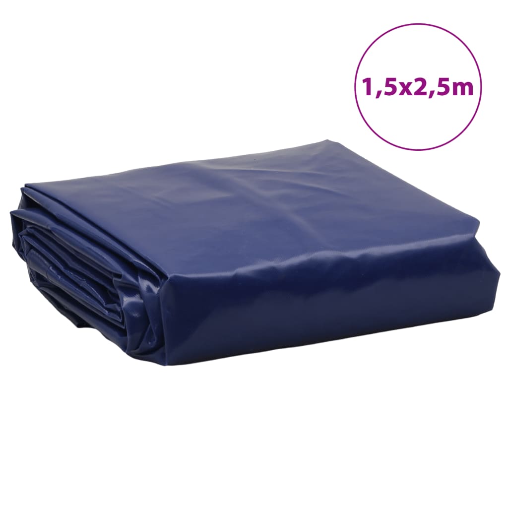 Presenning blå 1,5x2,5 m 650 g/m²