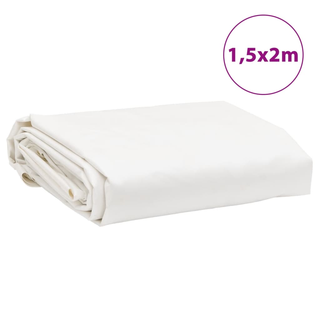 Presenning hvit 1,5x2 m 650 g/m²