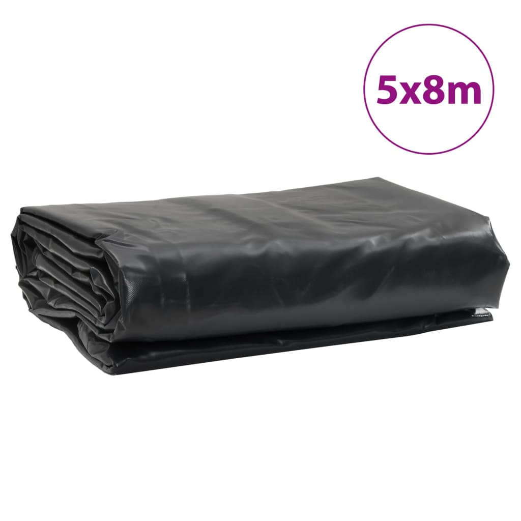 Presenning svart 5x8 m 650 g/m²