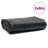 Presenning svart 5x8 m 650 g/m²