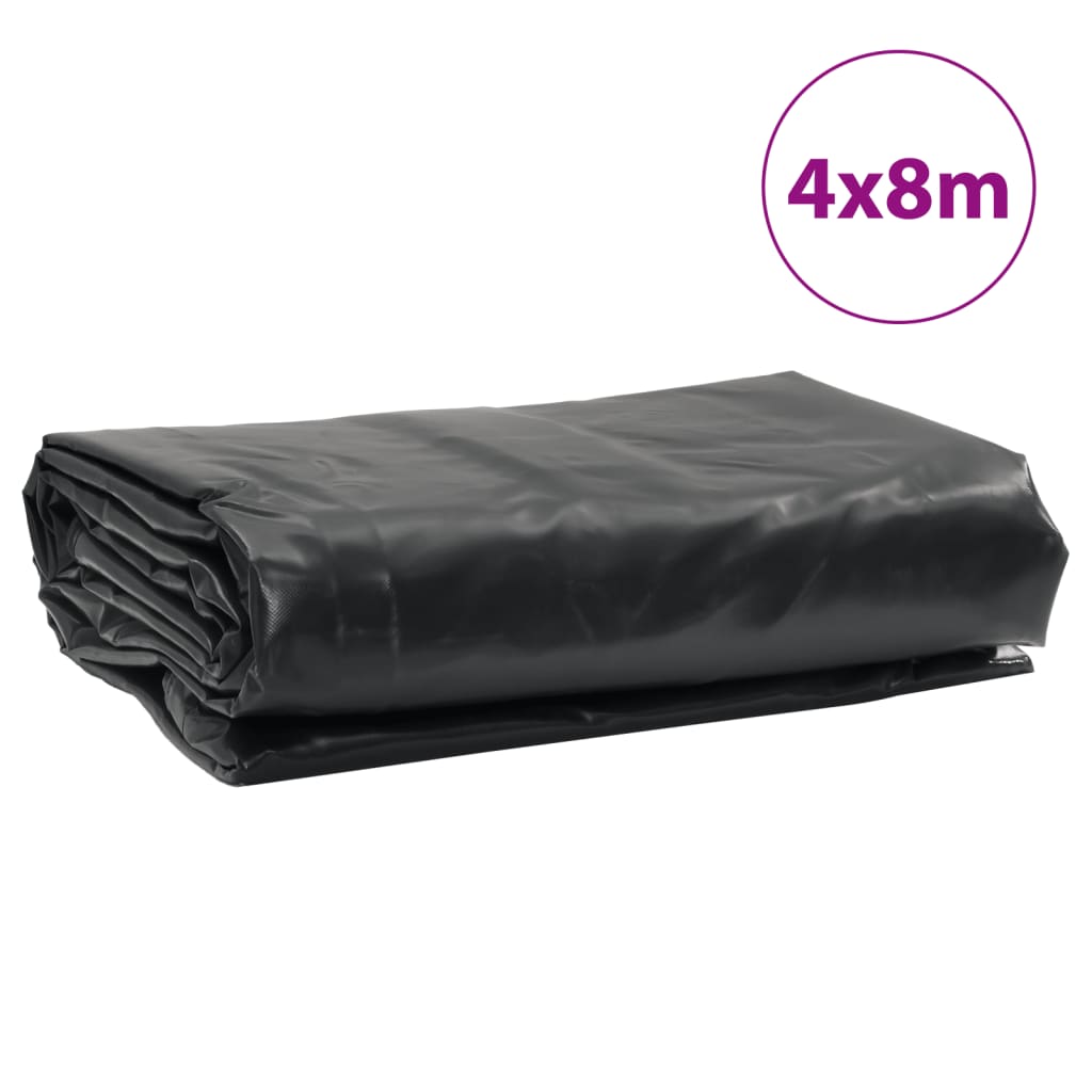 Presenning antrasitt 4x8 m 650 g/m²