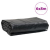 Presenning antrasitt 6x8 m 650 g/m²
