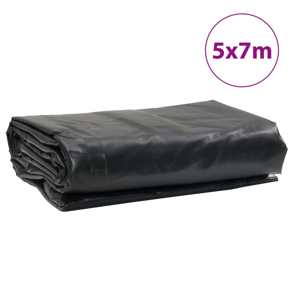Presenning antrasitt 5x7 m 650 g/m²