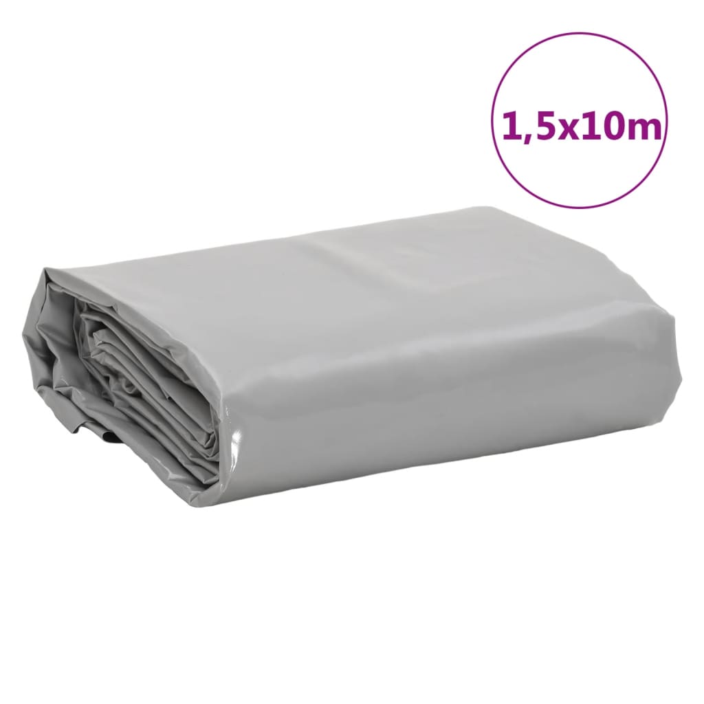 Presenning grå 1,5x10 m 650 g/m²