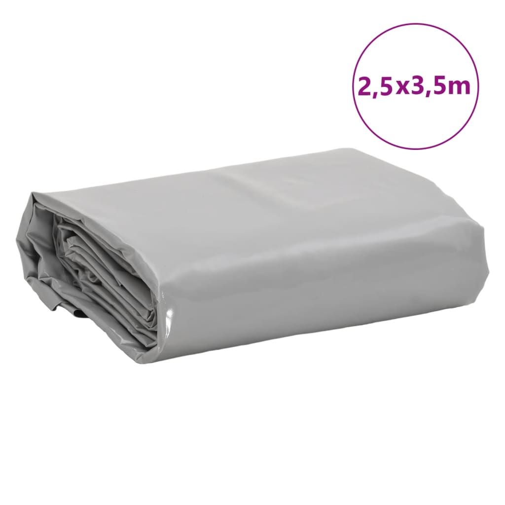 Presenning grå 2,5x3,5 m 650 g/m²