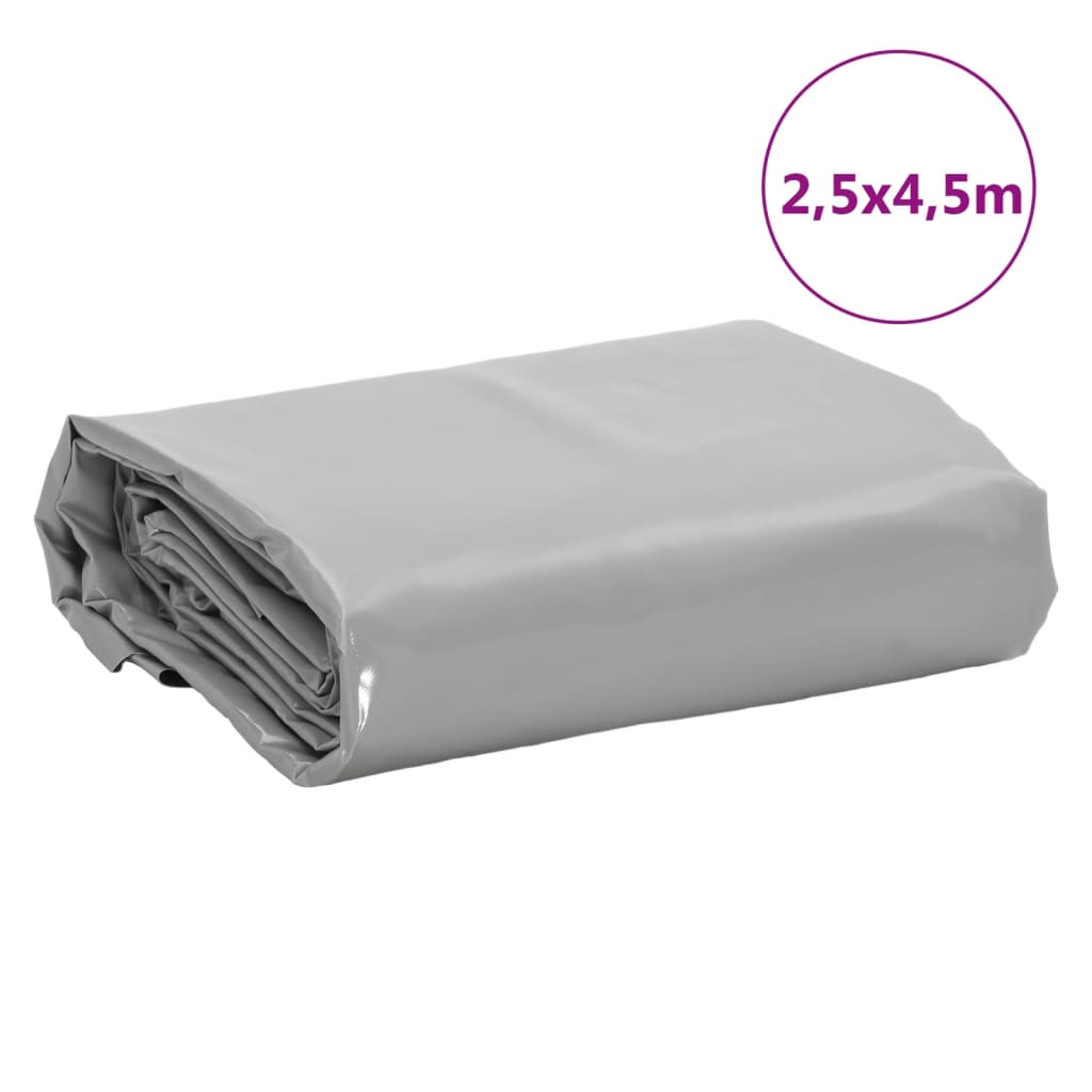 Presenning grå 2,5x4,5 m 650 g/m²