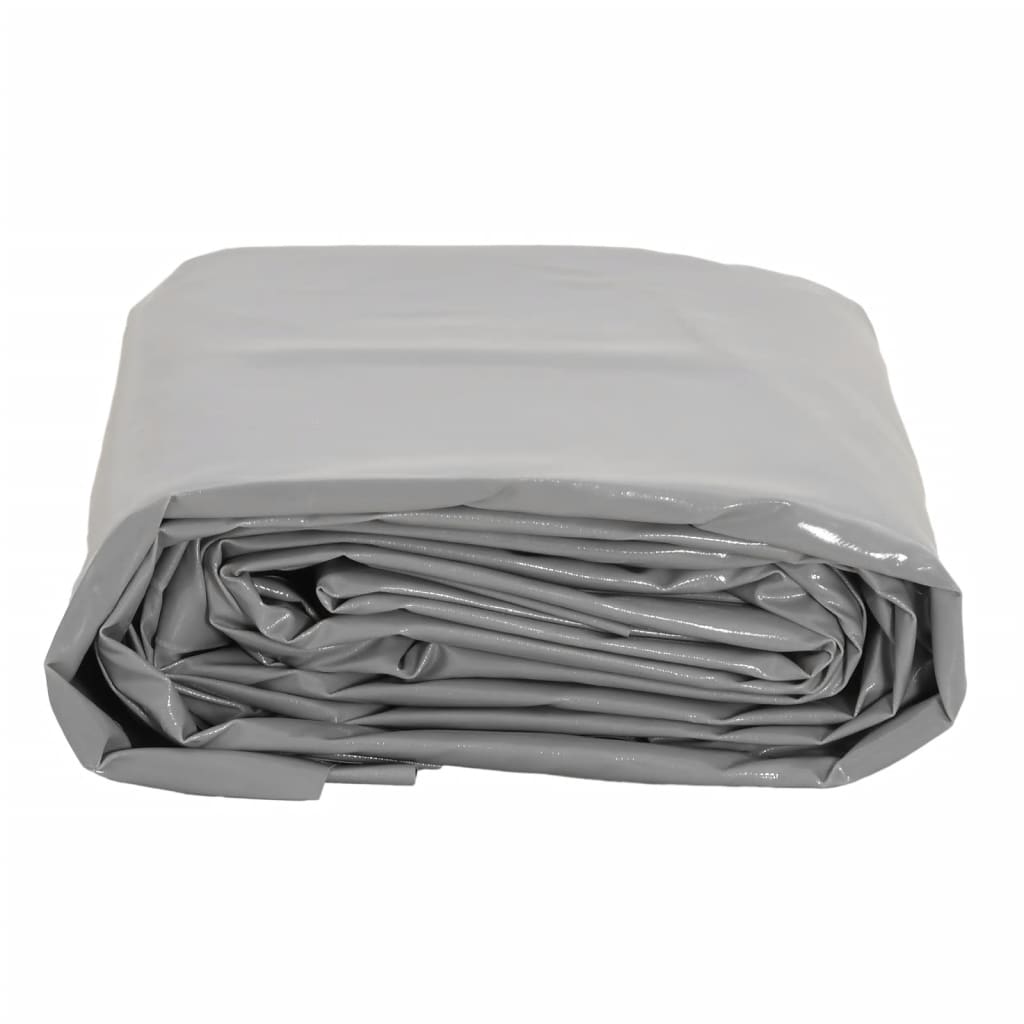 Presenning grå 5x6 m 650 g/m²