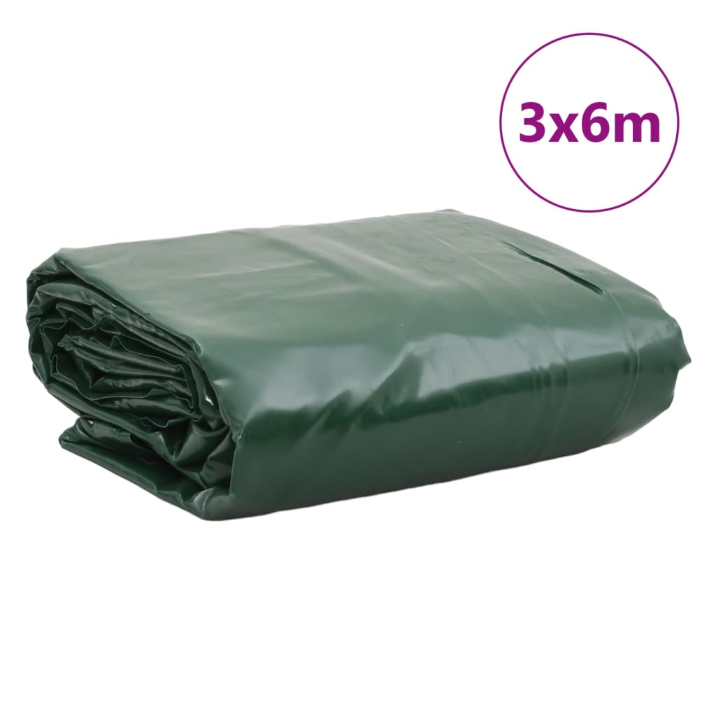 Presenning grønn 3x6 m 650 g/m²