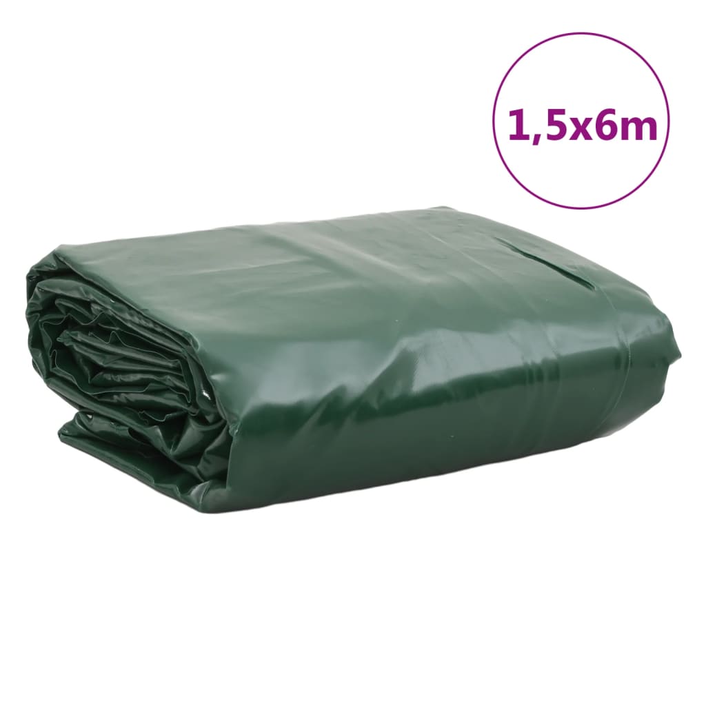 Presenning grønn 1,5x6 m 650 g/m²