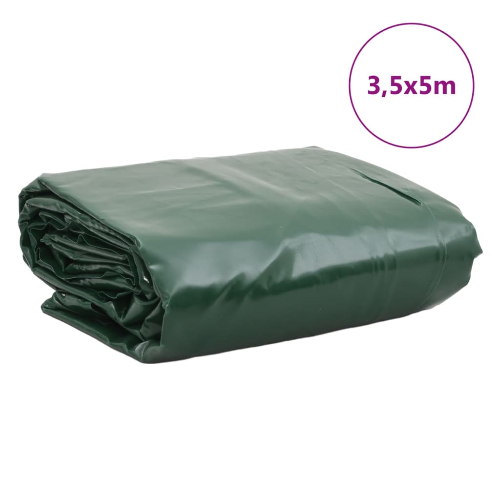 Presenning grønn 3,5x5 m 650 g/m²