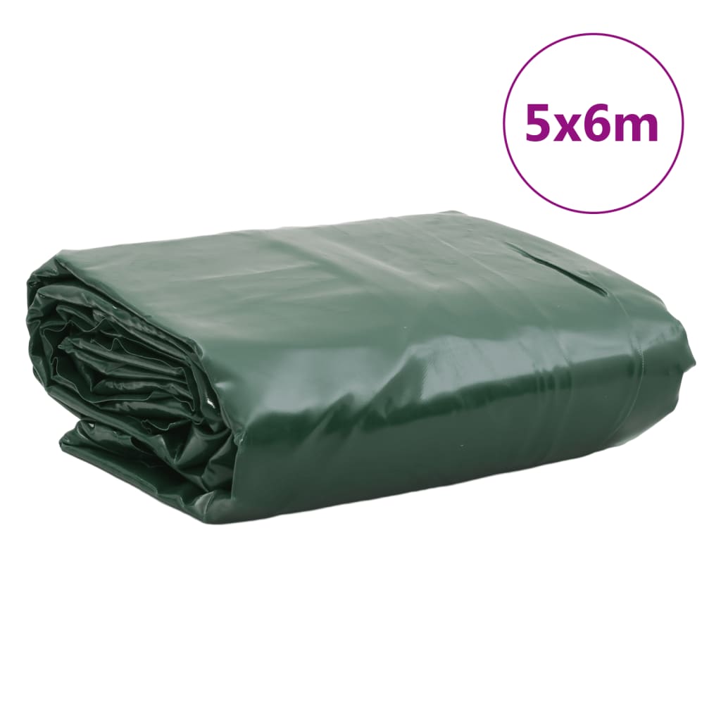 Presenning grønn 5x6 m 650 g/m²