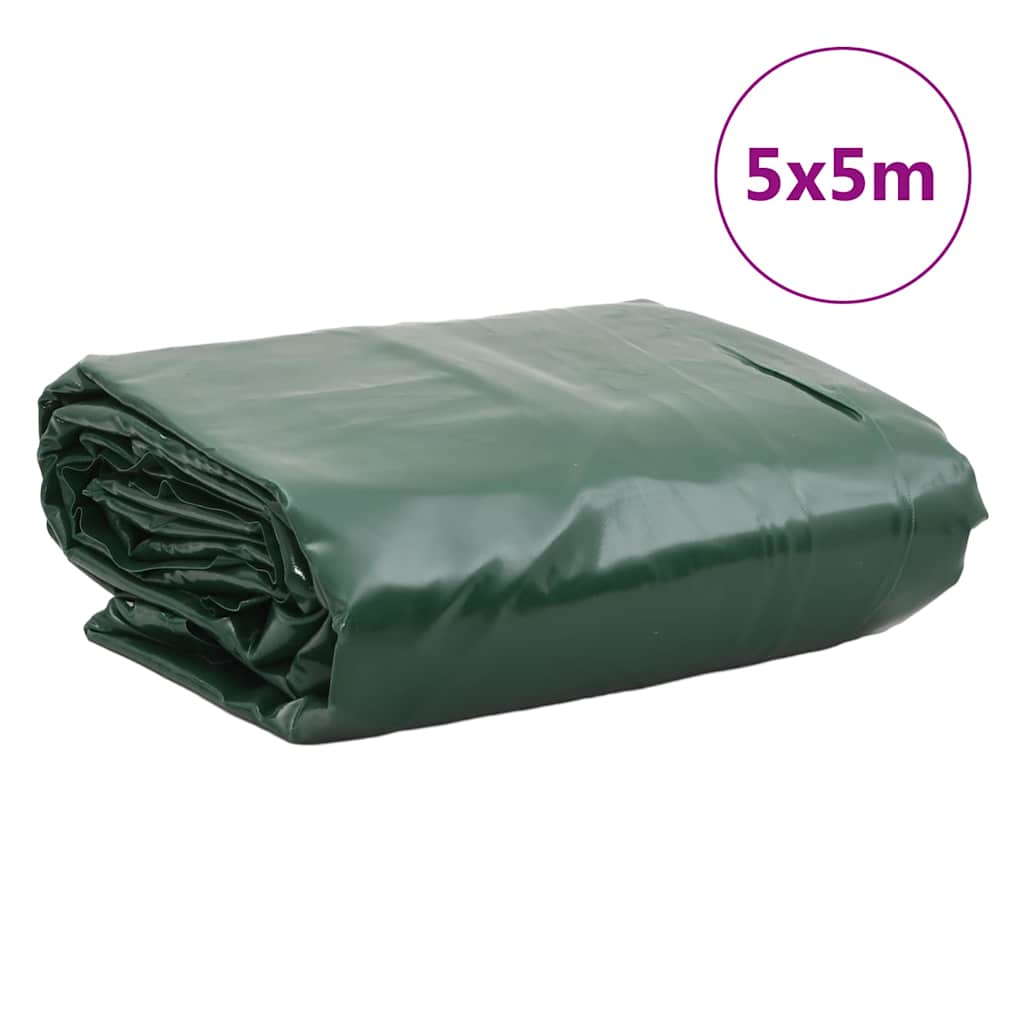 Presenning grønn 5x5 m 650 g/m²