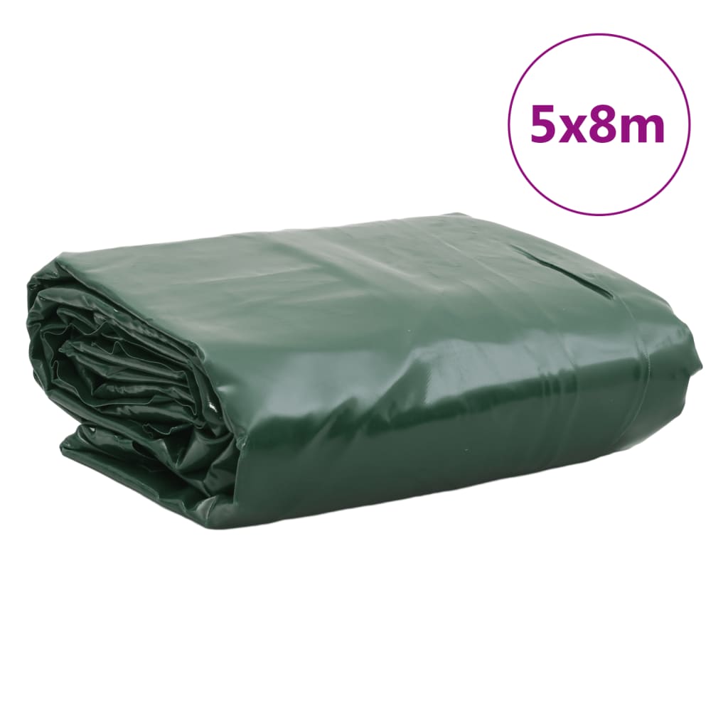 Presenning grønn 5x8 m 650 g/m²