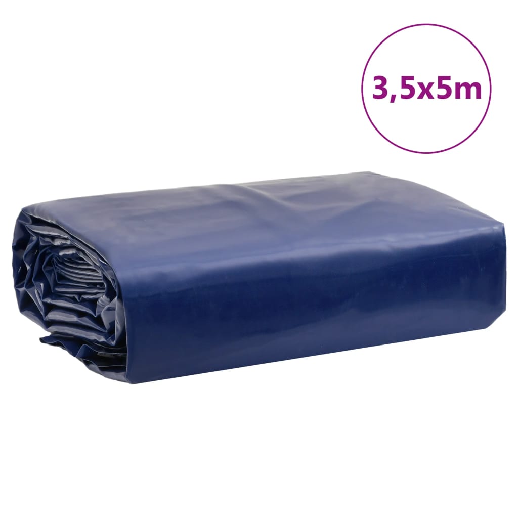 Presenning blå 3,5x5 m 650 g/m²
