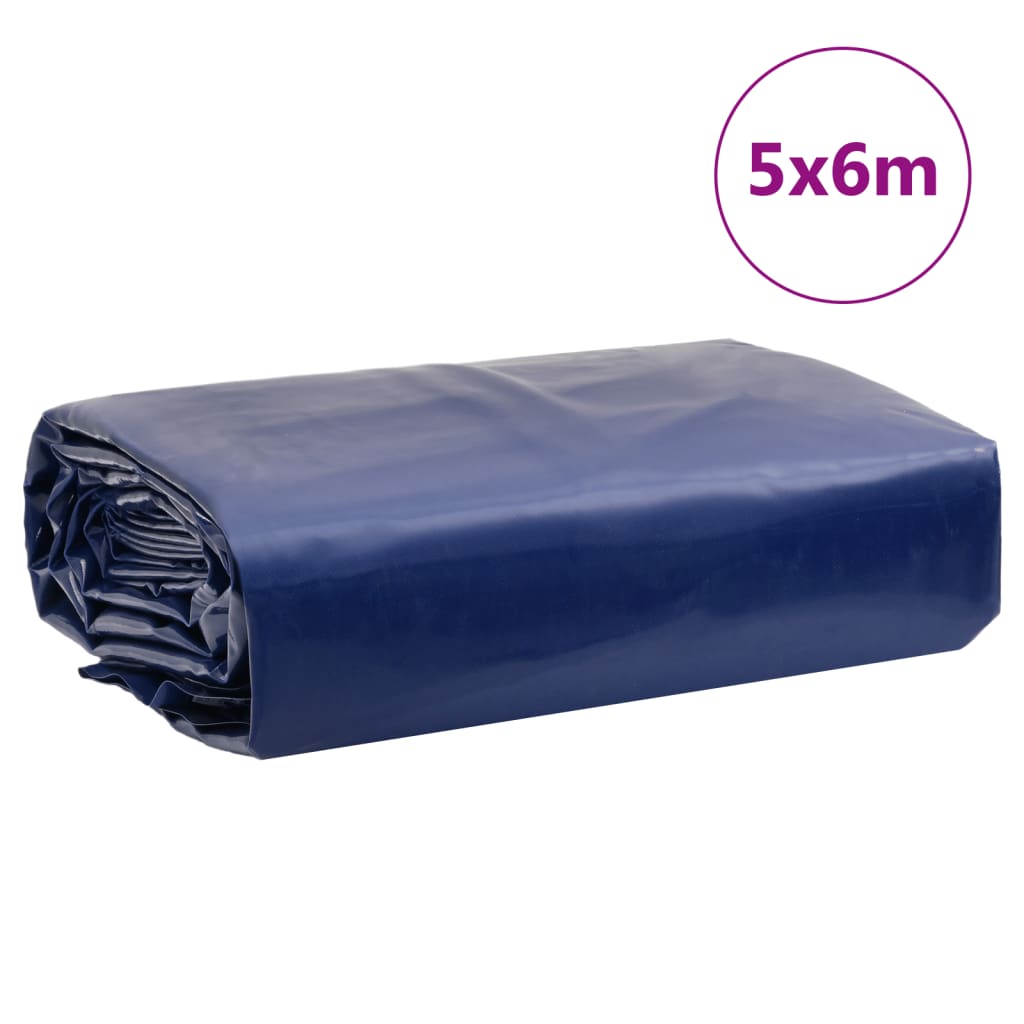 Presenning blå 5x6 m 650 g/m²