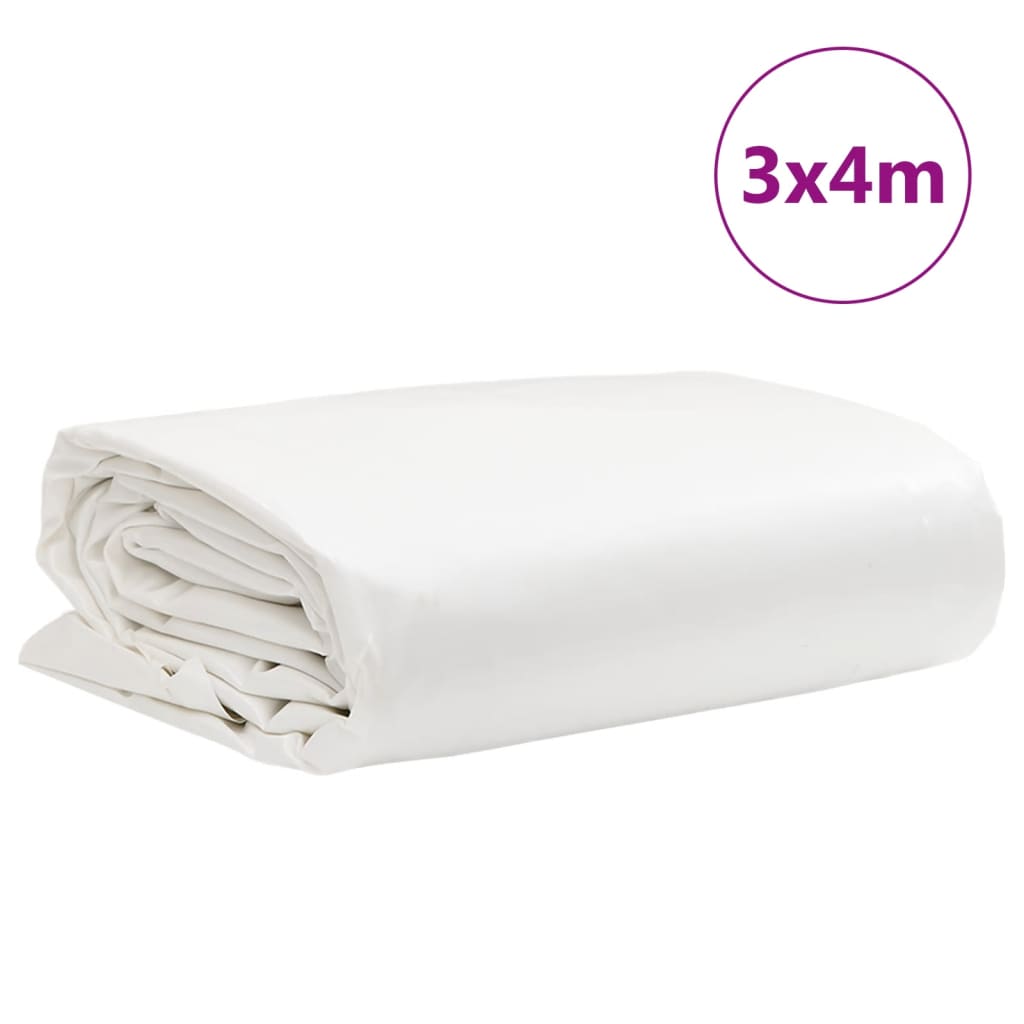 Presenning hvit 3x4 m 650 g/m²