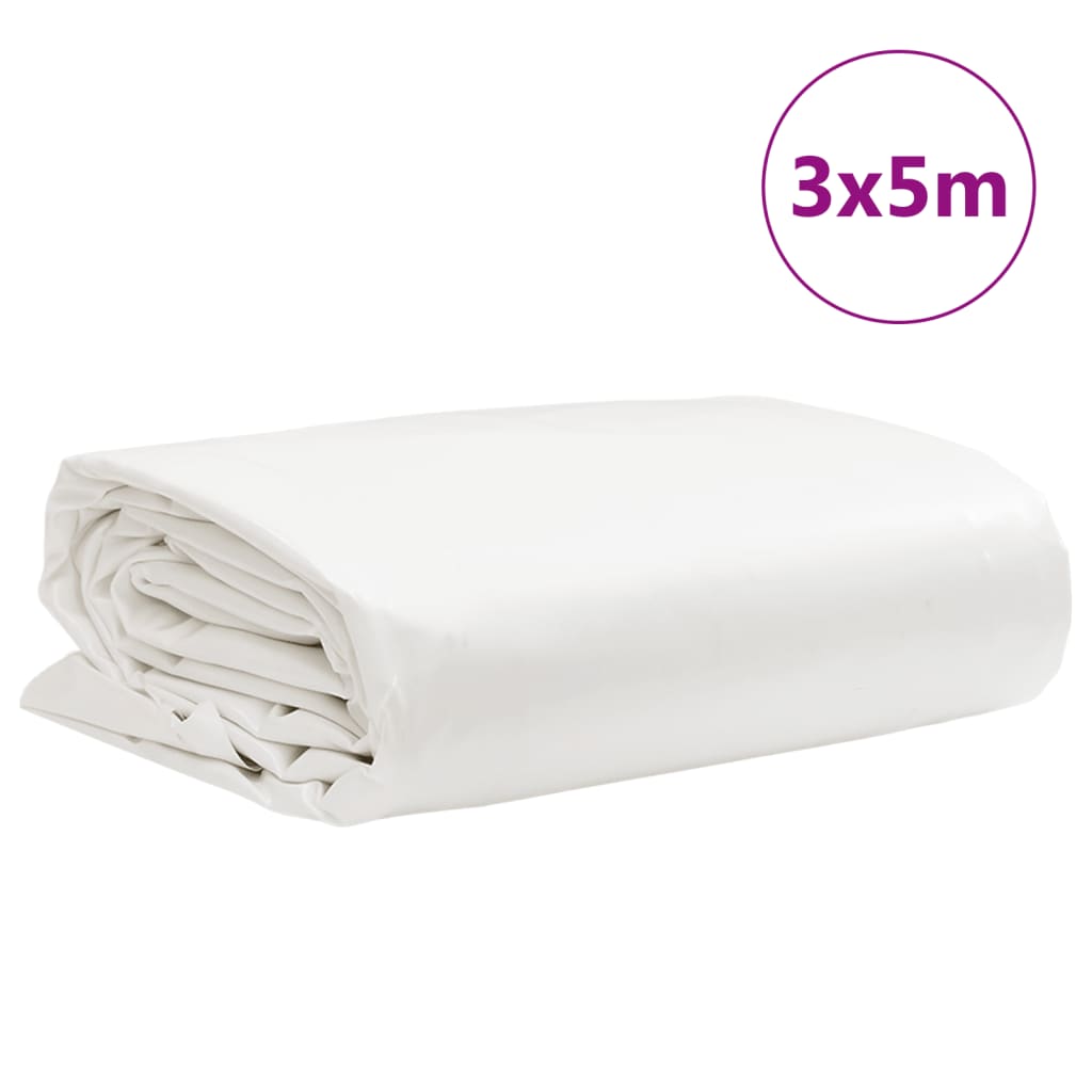 Presenning hvit 3x5 m 650 g/m²