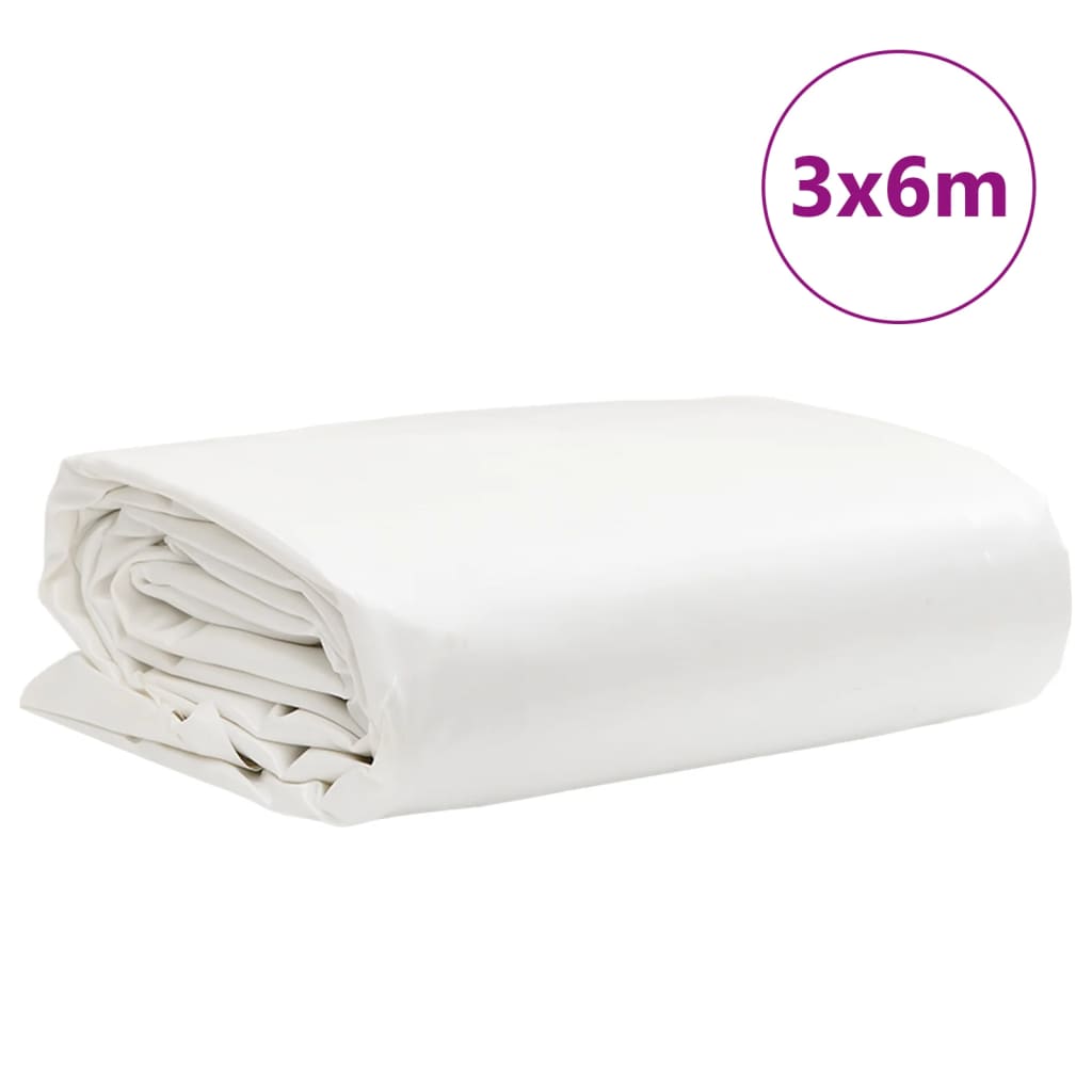 Presenning hvit 3x6 m 650 g/m²