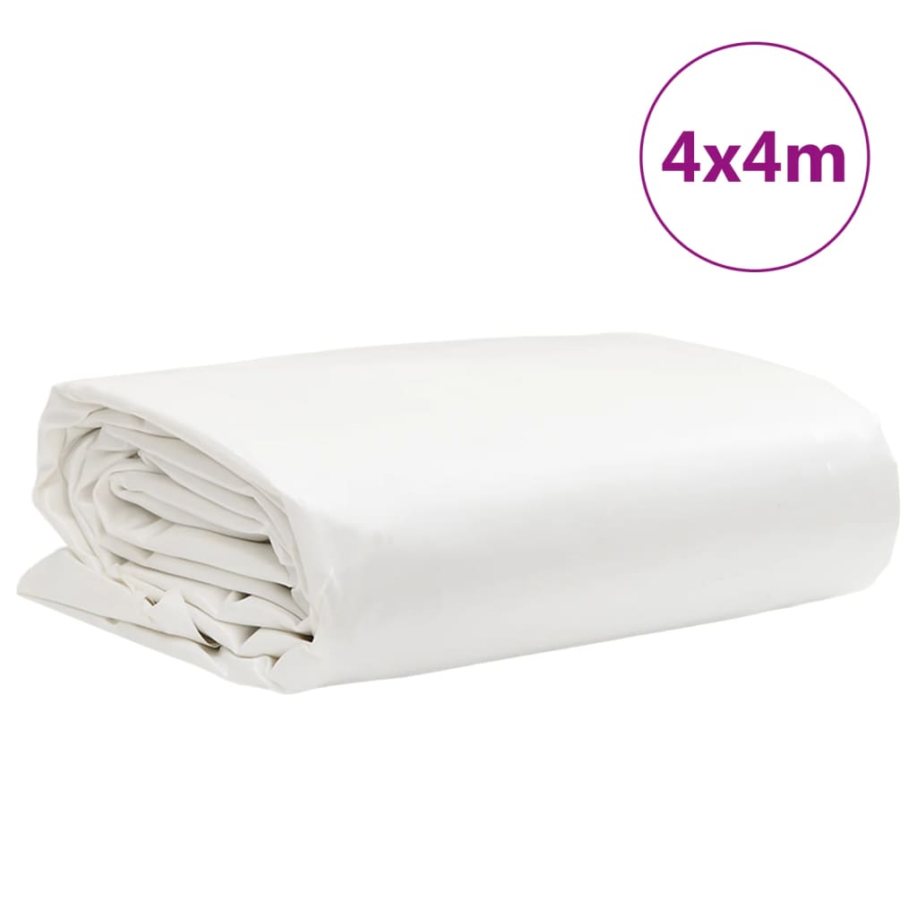 Presenning hvit 4x4 m 650 g/m²