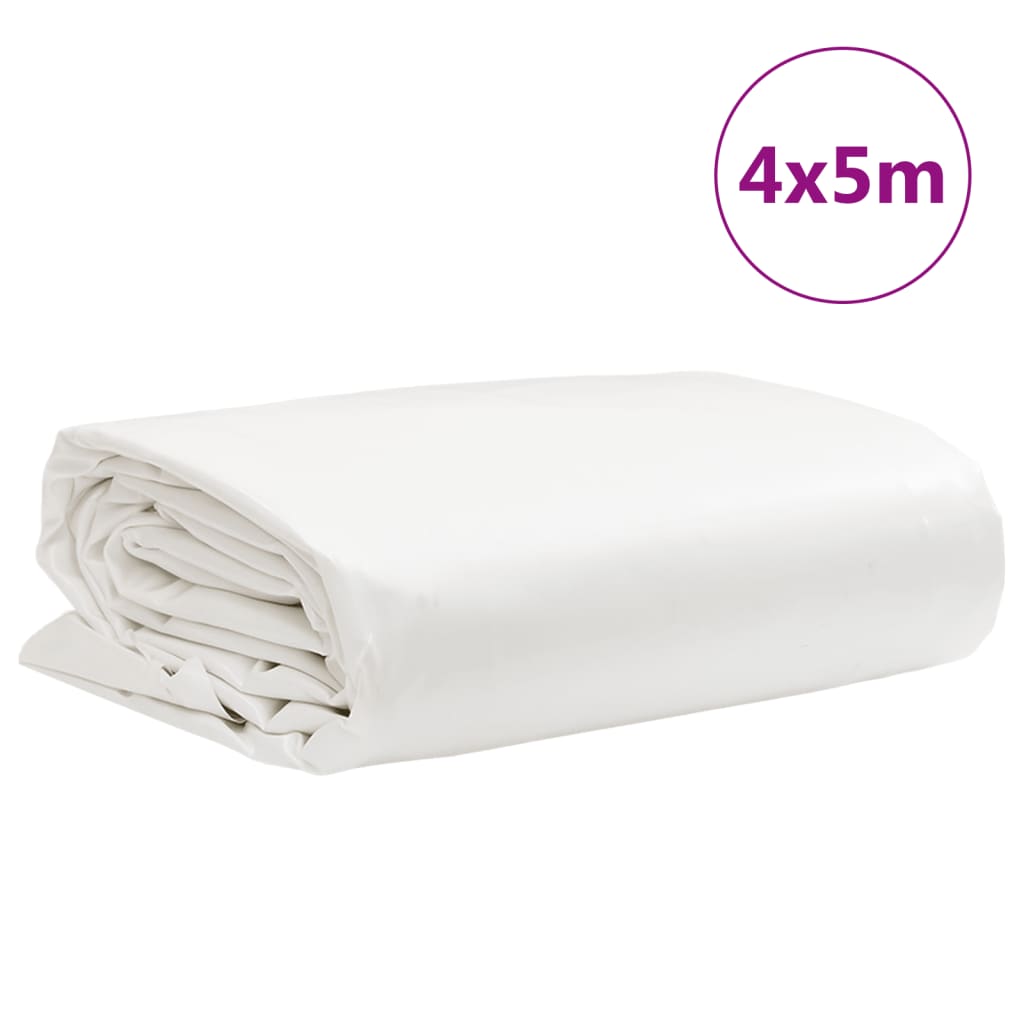 Presenning hvit 4x5 m 650 g/m²
