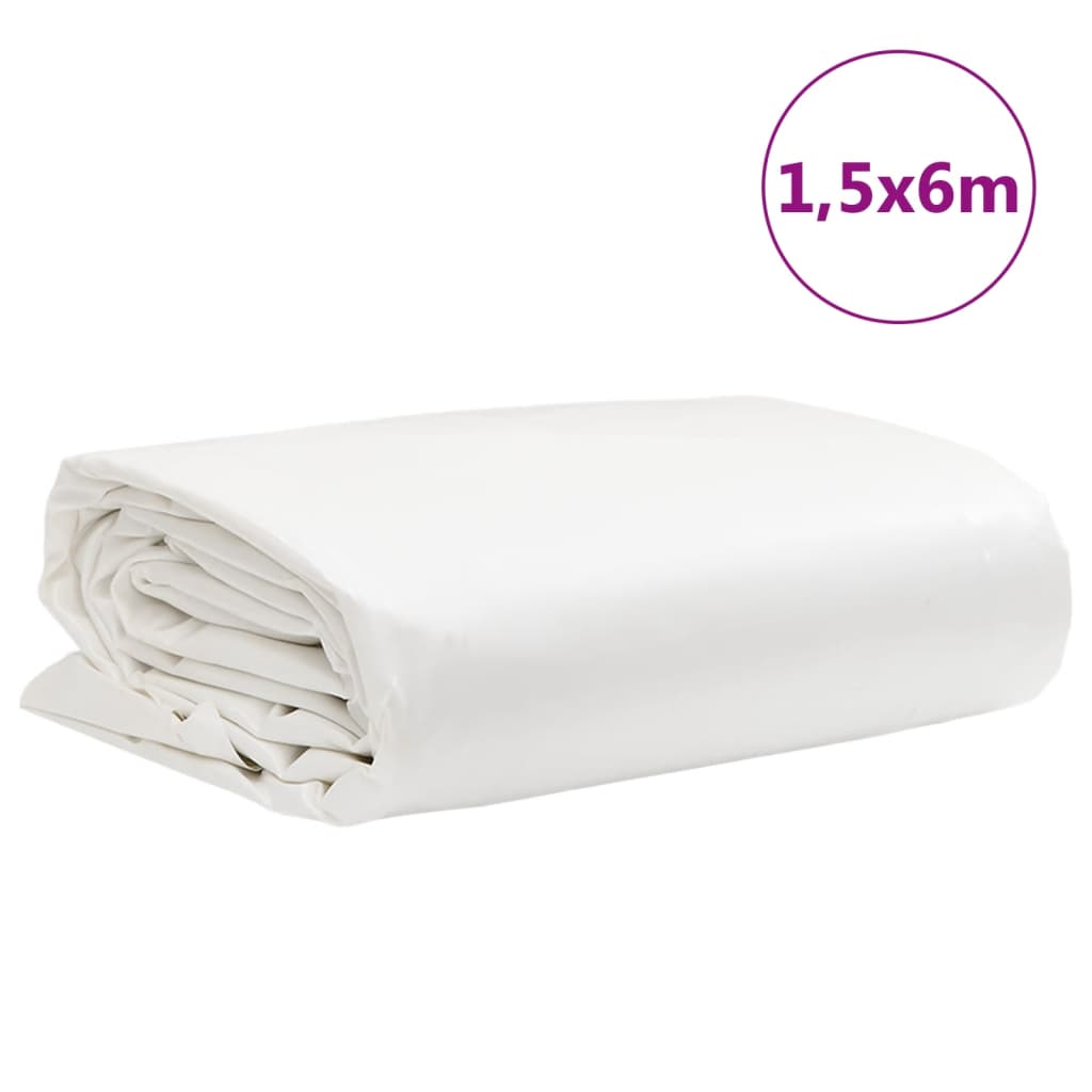 Presenning hvit 1,5x6 m 650 g/m²