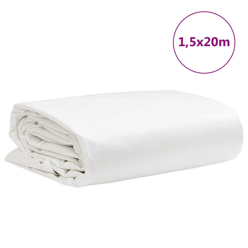 Presenning hvit 1,5x20 m 650 g/m²