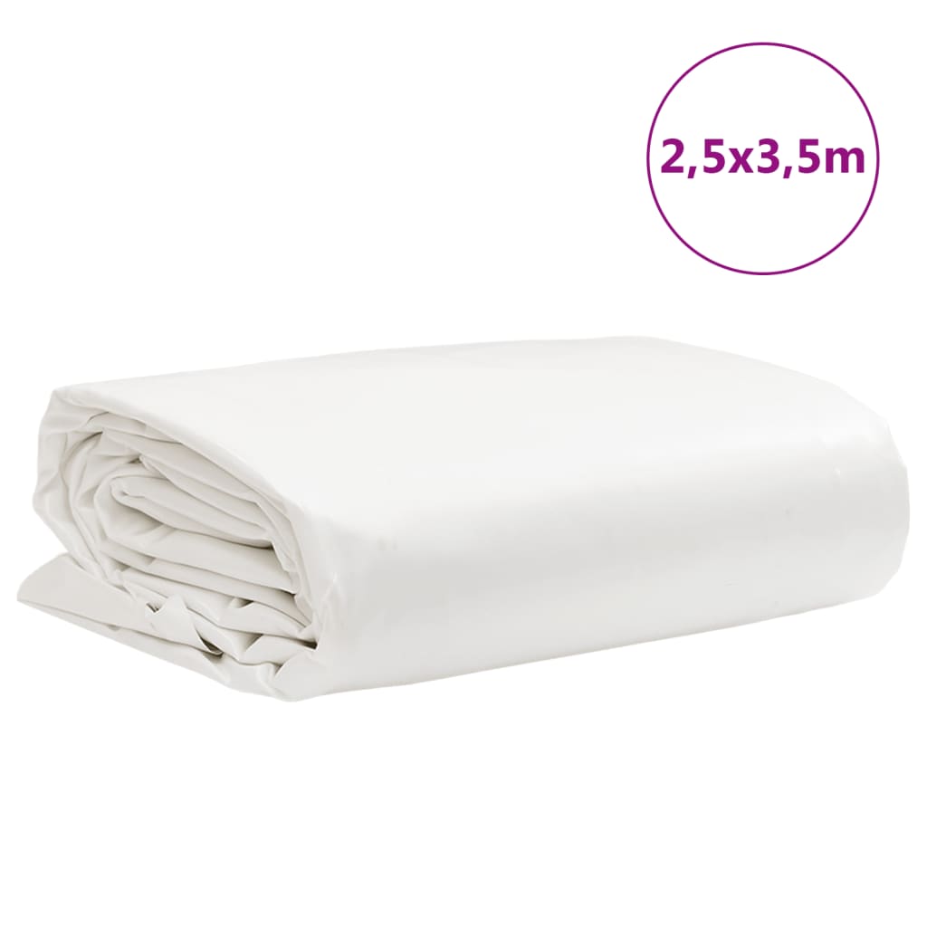 Presenning hvit 2,5x3,5 m 650 g/m²
