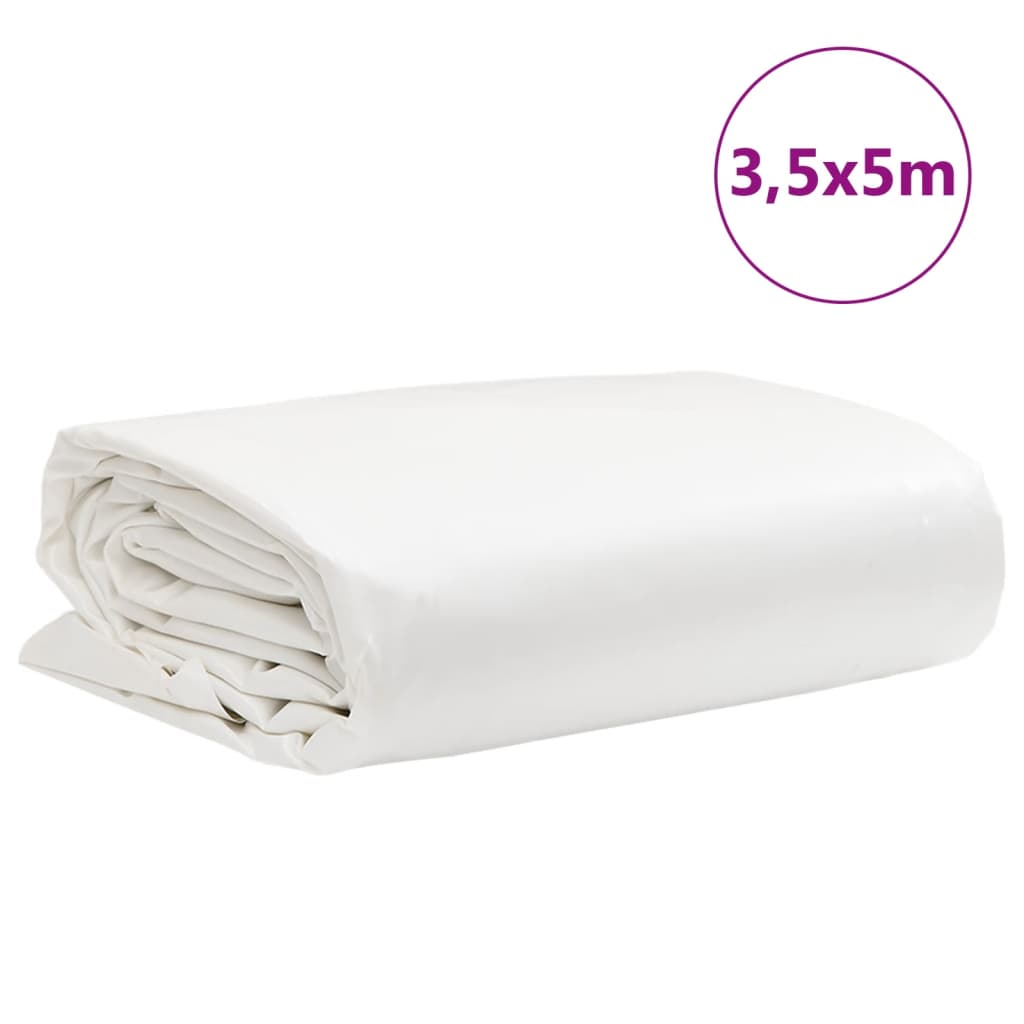 Presenning hvit 3,5x5 m 650 g/m²