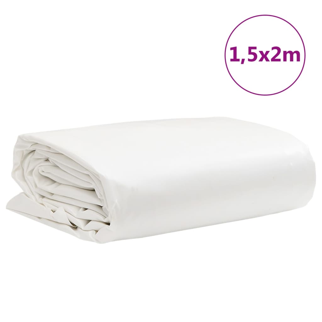 Presenning hvit 1,5x2 m 650 g/m²