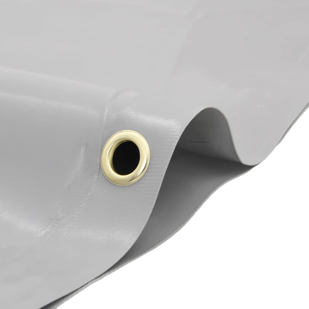 Presenning grå Ø 2,4 m 650 g/m²