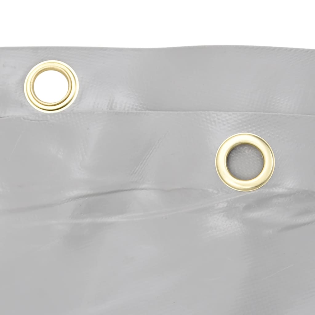 Presenning grå Ø 2,4 m 650 g/m²