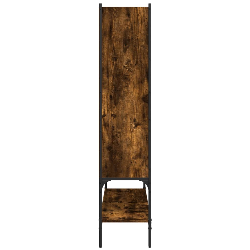 Bokhylle røkt eik 102x30x141,5 cm konstruert tre