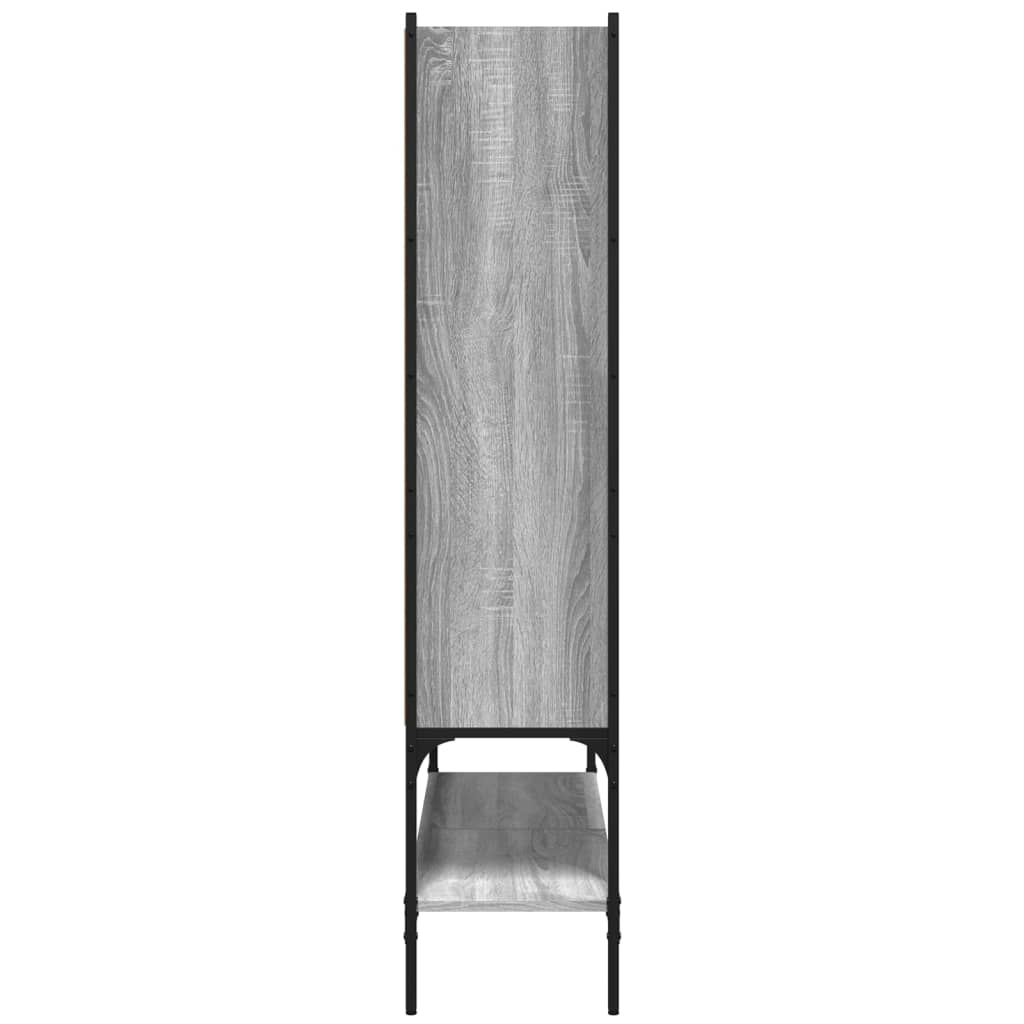 Bokhylle grå sonoma 102x30x141,5 cm konstruert tre
