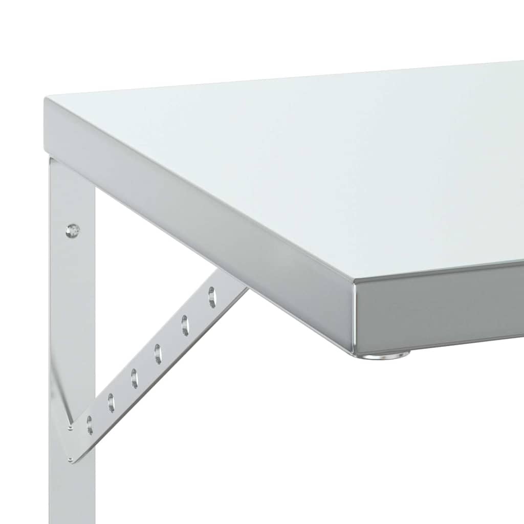 Vegghyller 2 stk 75x40 cm sølv rustfritt stål vidaXL