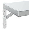Vegghyller 2 stk 75x23,5 cm sølv rustfritt stål