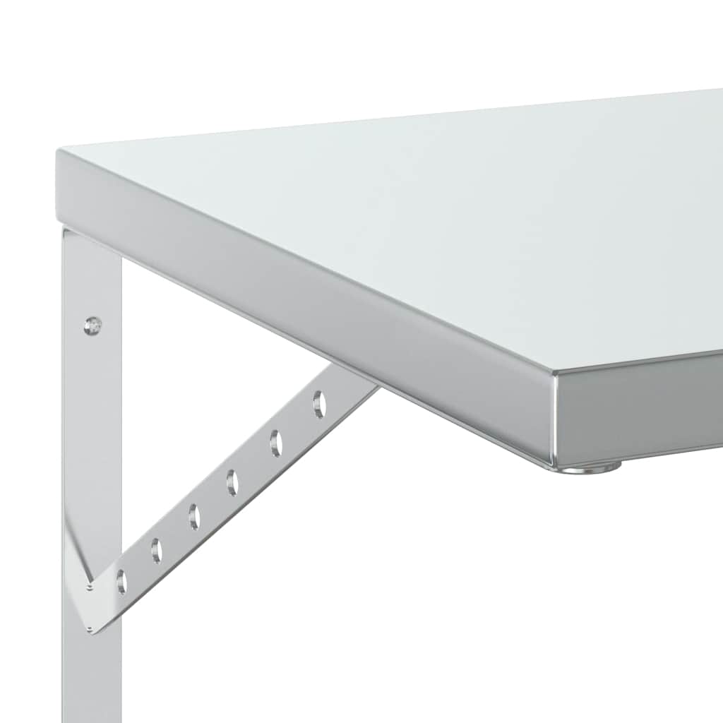 Vegghyller 2 stk 50x40 cm sølv rustfritt stål