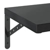 Vegghyller 2 stk 100x30 cm svart rustfritt stål