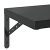 Vegghyller 2 stk 75x30 cm svart rustfritt stål