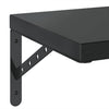 Vegghyller 2 stk 50x30 cm svart rustfritt stål