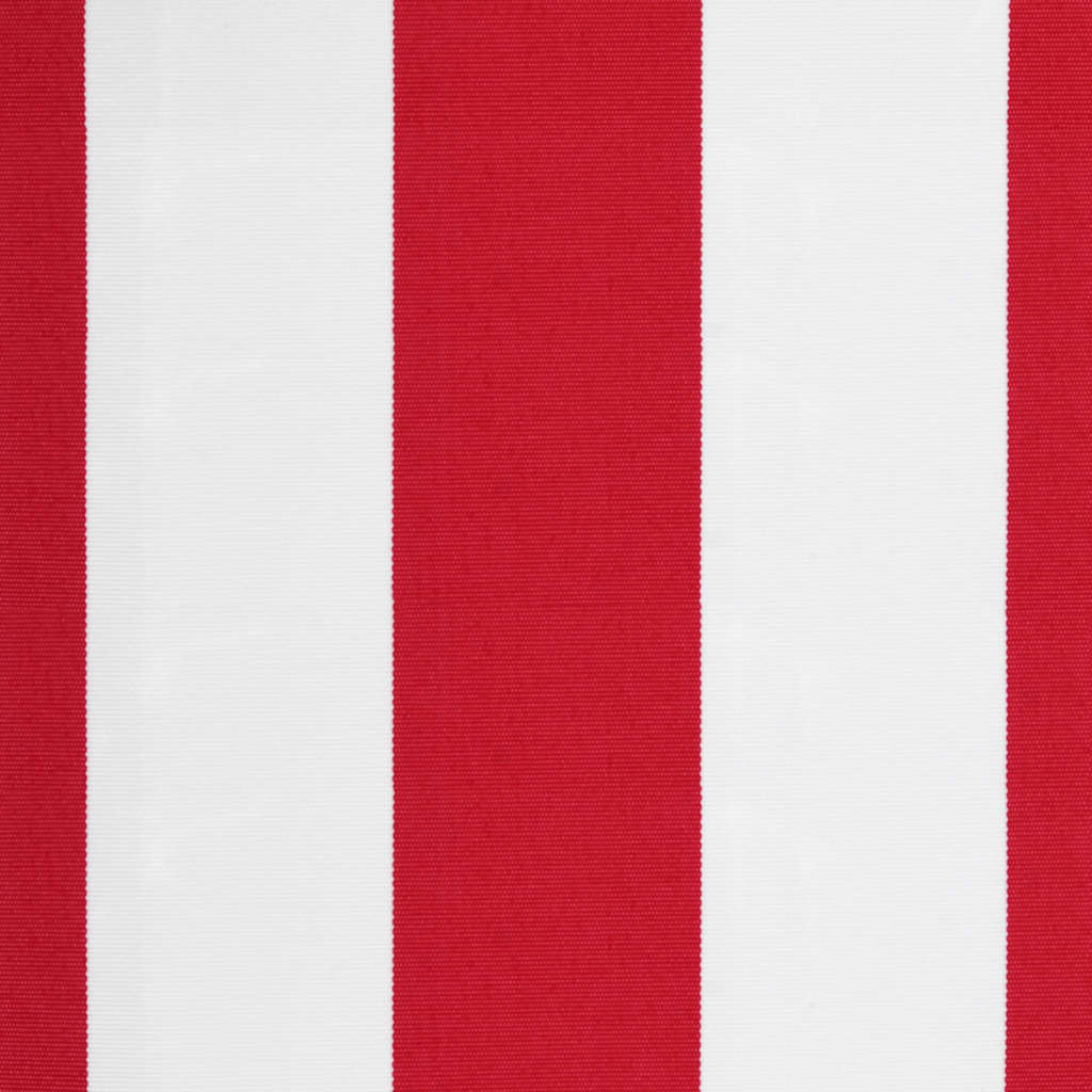 Erstatningsduk for markise rød og hvit 4,5x3 m polyester