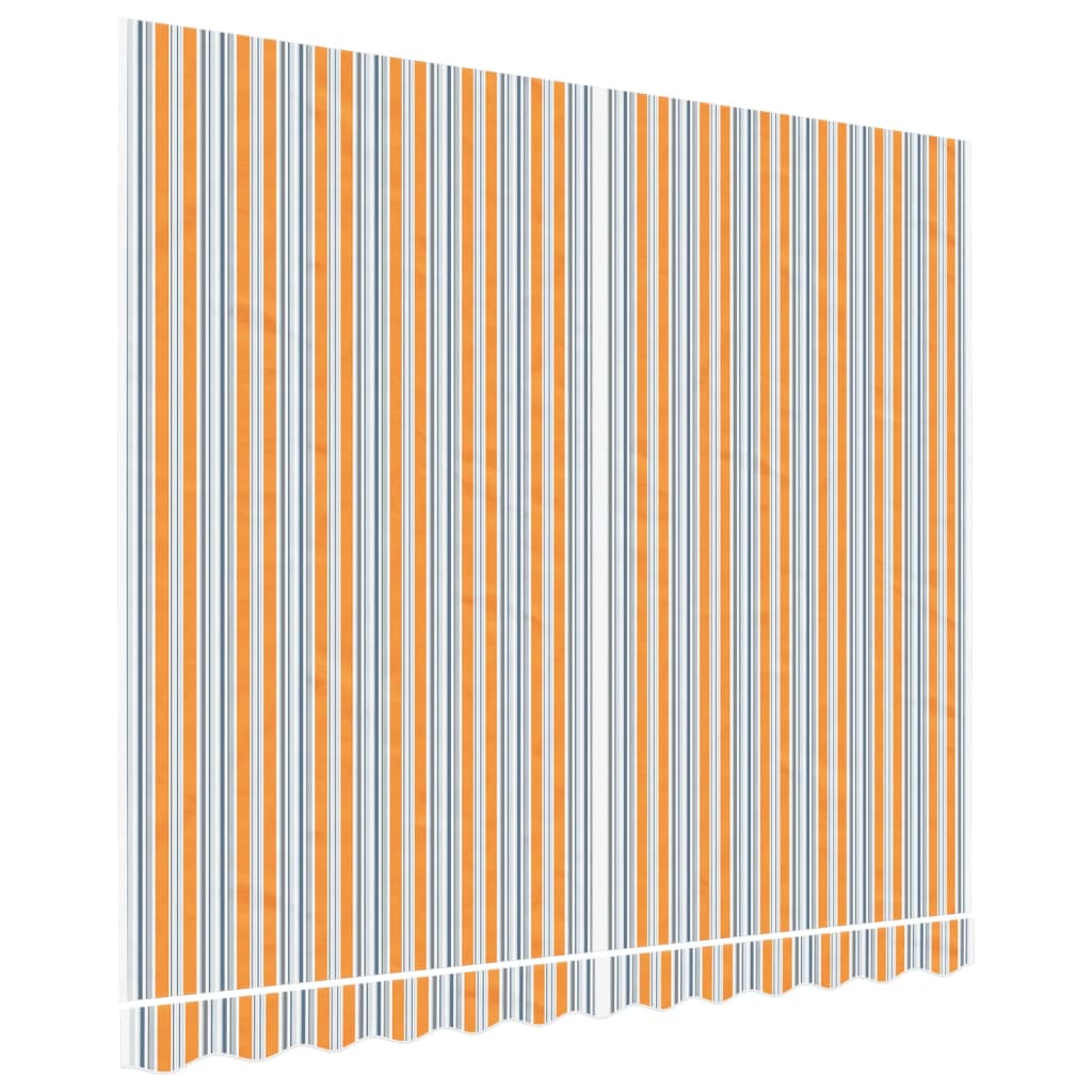 Erstatningsduk for markise oransje og blå 3x2,5 m polyester