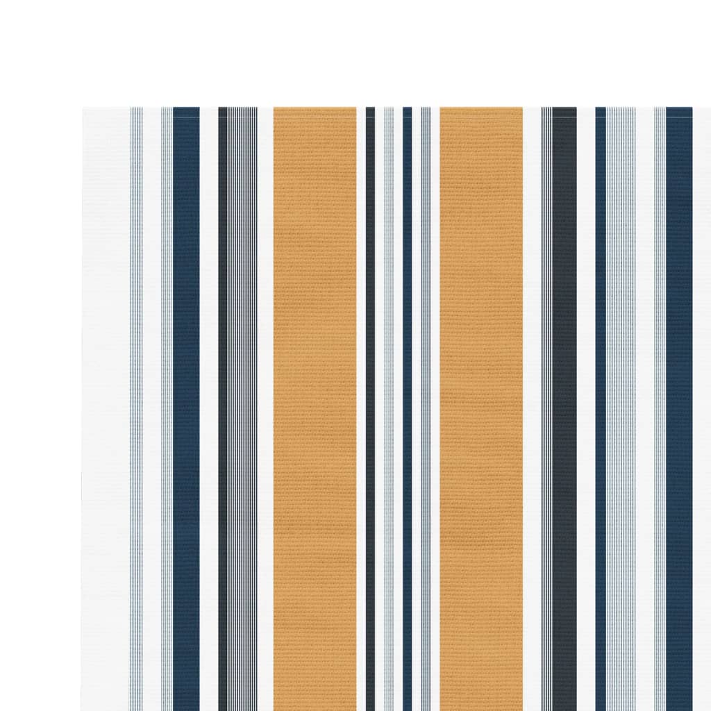 Erstatningsduk for markise oransje og blå 380x295 cm polyester