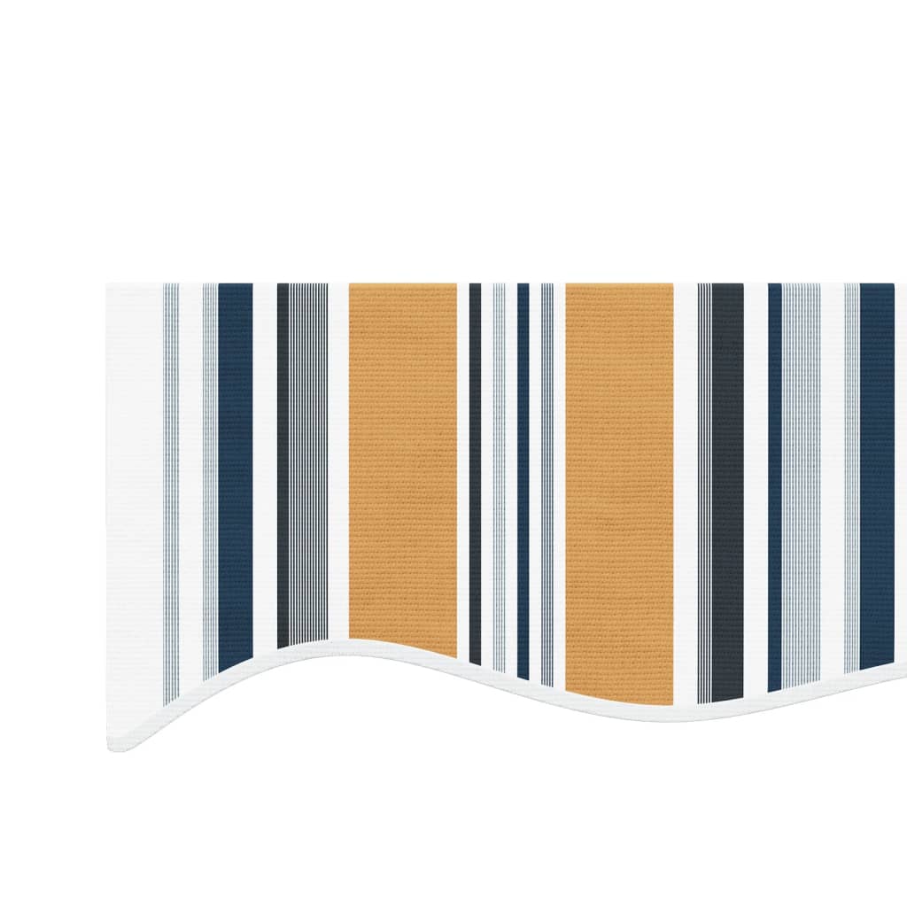 Erstatningsduk for markise oransje og blå 380x295 cm polyester