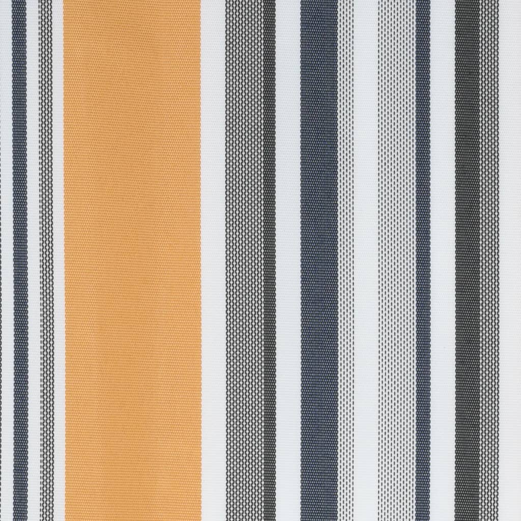 Erstatningsduk for markise oransje og blå 380x295 cm polyester